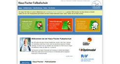 Desktop Screenshot of klaus-fischer-fussballschule.de
