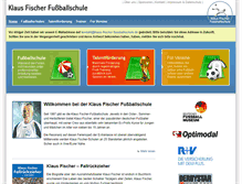 Tablet Screenshot of klaus-fischer-fussballschule.de